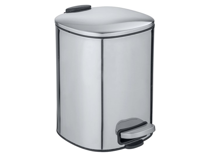 Kosz na śmieci w kolorze srebra Wenko Alassio, 5 l