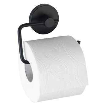 Czarny uchwyt na papier toaletowy Wenko Vacuum-Loc® Milazzo