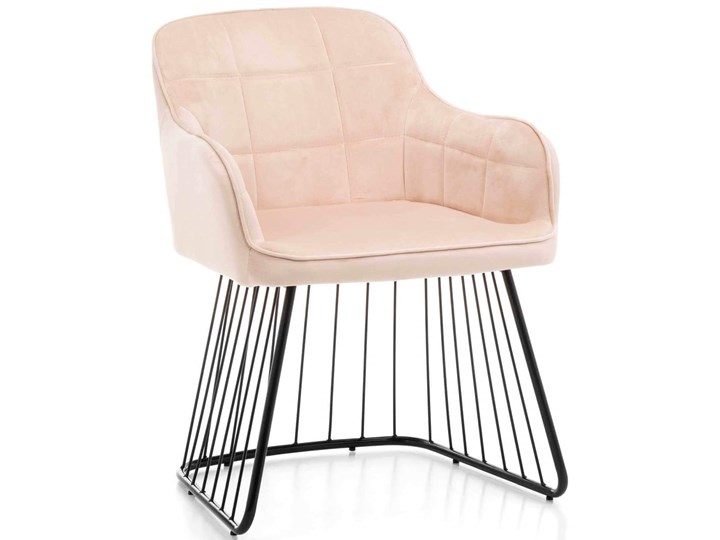 Krzesło welurowe beżowe ZH-927 Tkanina Krzesło inspirowane Pikowane Tapicerowane Styl Nowoczesny