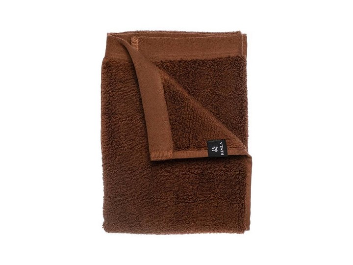 2-pak brązowe ręczniki Maxime GOTS z bawełny organicznej 50x70 HIMLA Frotte Bawełna 50x70 cm Komplet ręczników Kolor Brązowy