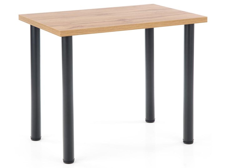 Minimalistyczny stół do jadalni dąb wotan - Berso 2X Wysokość 75 cm Płyta MDF Drewno Kategoria Stoły kuchenne Stal Pomieszczenie Stoły do kuchni