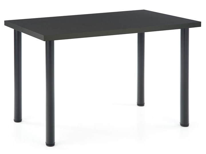 Antracytowy prostokątny stół - Berso 3X Stal Kolor Szary Płyta MDF Drewno Wysokość 75 cm Wysokość 120 cm Styl Nowoczesny