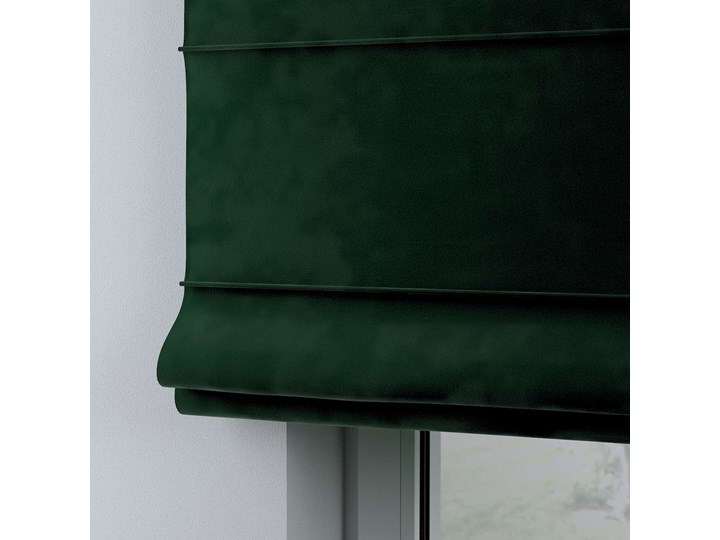 Roleta rzymska Billie, butelkowa zieleń, szer.80 × dł.170 cm, Posh Velvet