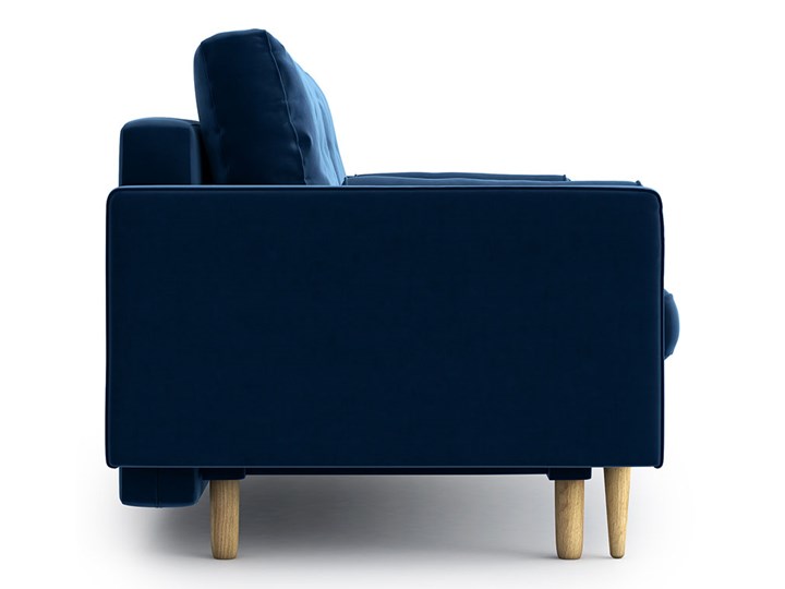 Sofa Esme z funkcją spania, Navy blue Stała konstrukcja Rozkładanie Rozkładana Styl Klasyczny