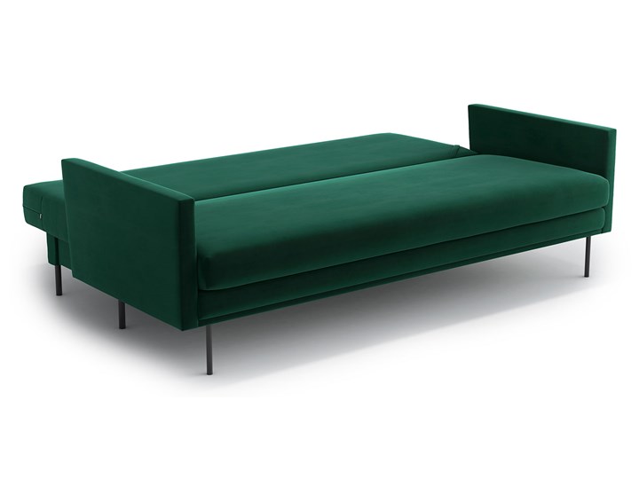 Sofa Blues z funkcją spania, Bottle Green Głębokość 95 cm Wersalka Typ Gładkie Materiał obicia Tkanina