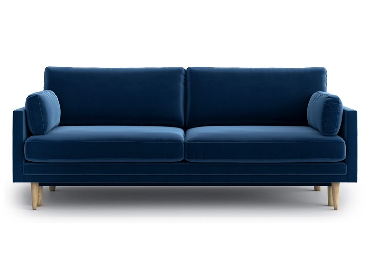 Sofa Emilly z funkcją spania, Navy Blue Stała konstrukcja Szerokość 210 cm Głębokość 95 cm Kolor Granatowy Wielkość Trzyosobowa