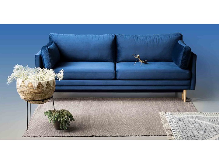 Sofa Emilly z funkcją spania, Caper Głębokość 95 cm Amerykanka Nóżki Na nóżkach