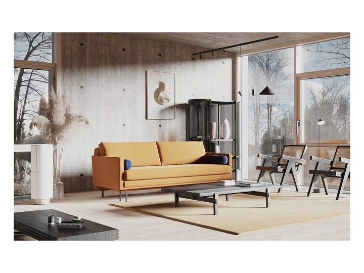 Sofa Blues z funkcją spania, Bottle Green Pomieszczenie Salon Wersalka Głębokość 95 cm Typ Gładkie