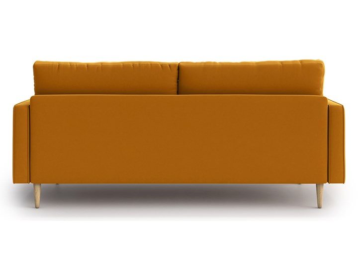 Sofa Esme 3-osobowa, Golden Velvet Powierzchnia spania Stała konstrukcja Wielkość Trzyosobowa