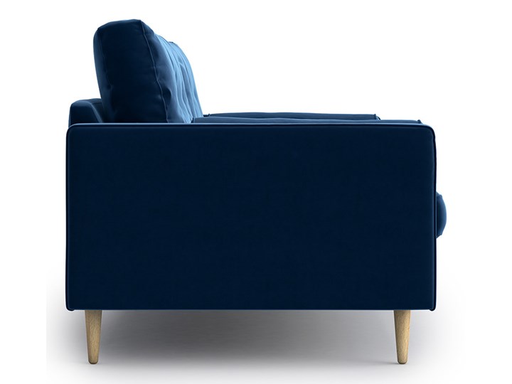 Sofa Esme 3-osobowa, Navy Blue Stała konstrukcja Szerokość 192 cm Głębokość 90 cm Boki Z bokami