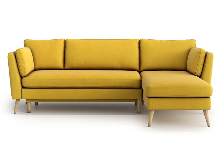 Narożnik Jane z szezlongiem i funkcją spania (uniwersalny), Canary Wysokość 86 cm Nóżki Na nóżkach Prawostronne Głębokość 160 cm Szerokość 250 cm Materiał obicia Tkanina