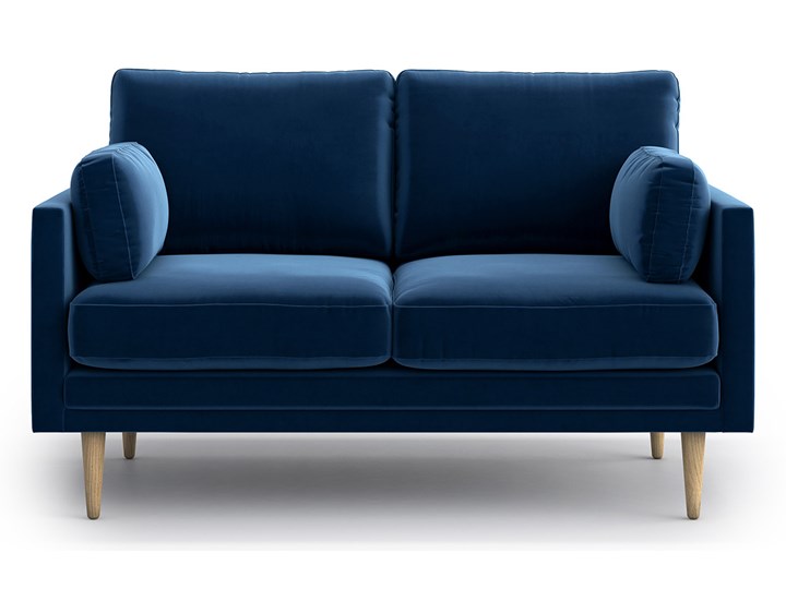 Sofa Emilly 2-osobowa, Navy Blue Głębokość 96 cm Stała konstrukcja Szerokość 140 cm Nóżki Na nóżkach