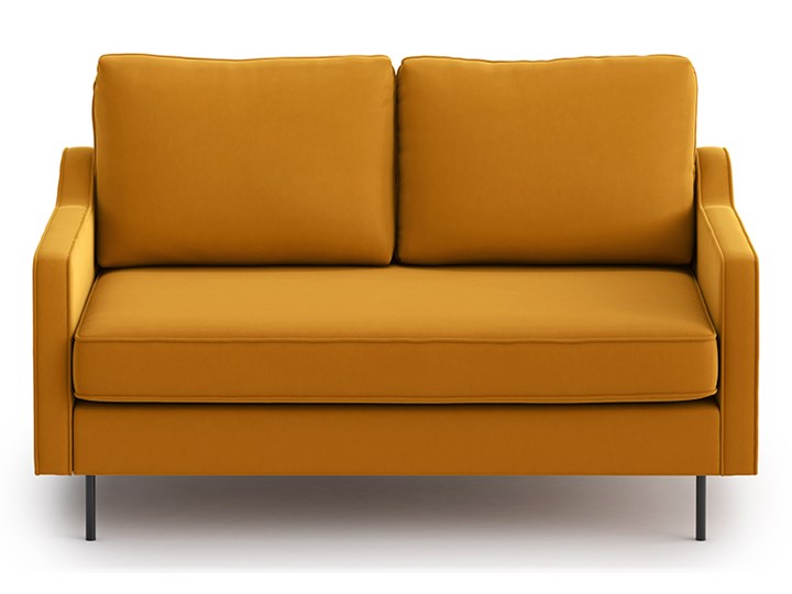 Sofa Abbe 2-osobowa, Golden Velvet Pomieszczenie Salon Stała konstrukcja Głębokość 92 cm Szerokość 145 cm Pomieszczenie Pokój nastolatka