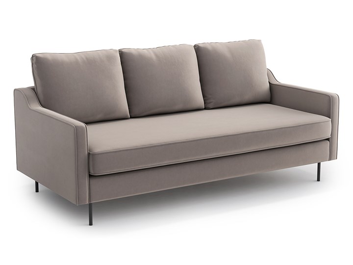 Sofa Abbe 3-osobowa, Truffle Szerokość 191 cm Głębokość 92 cm Stała konstrukcja Typ Gładkie