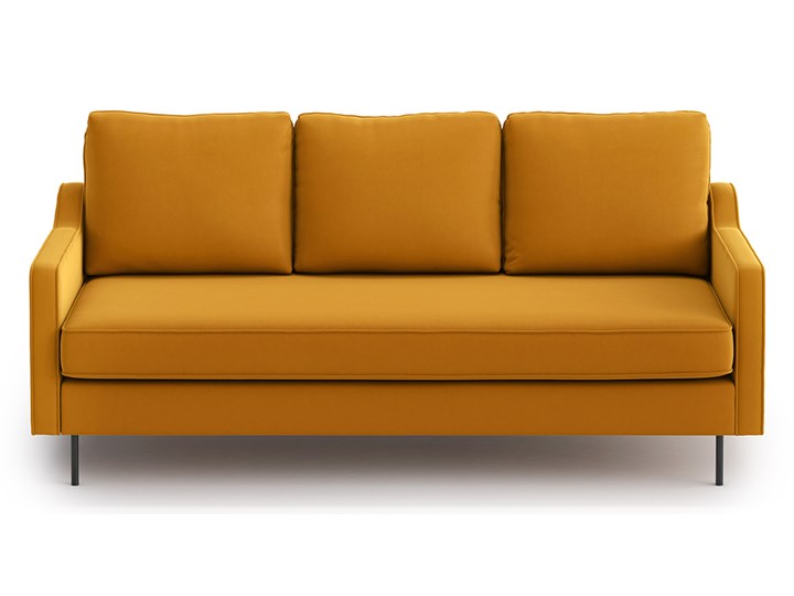 Sofa Abbe 3-osobowa, Golden Velvet Stała konstrukcja Głębokość 92 cm Materiał obicia Tkanina Szerokość 191 cm Rozkładanie