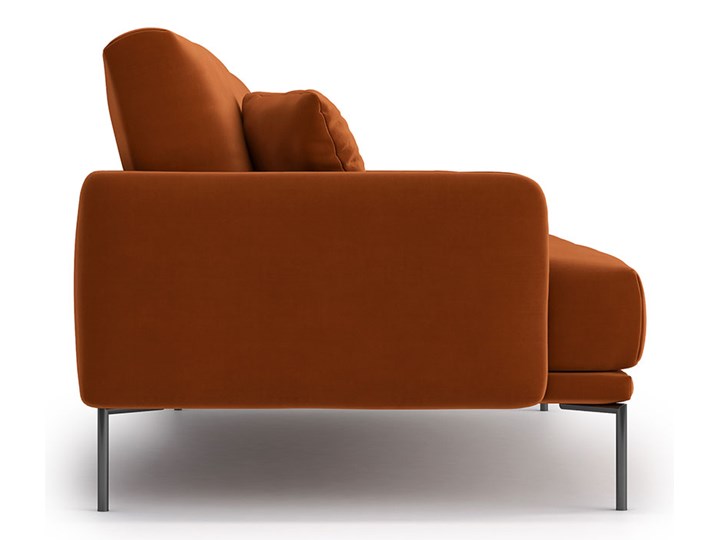 Sofa Ines 3 osobowa, Henna Stała konstrukcja Szerokość 211 cm Boki Z bokami Głębokość 102 cm Kolor Brązowy