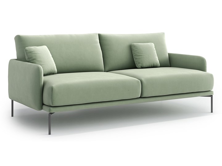 Sofa Ines 3 osobowa, Pistachio Stała konstrukcja Boki Z bokami