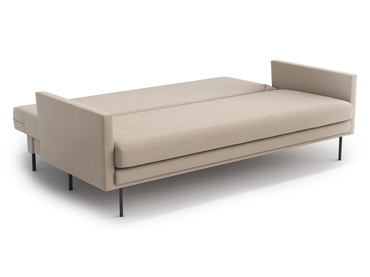 Sofa Blues z funkcją spania, Truffle Typ Gładkie Stała konstrukcja Materiał obicia Tkanina