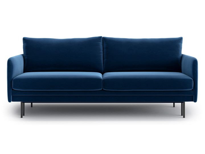 Sofa Nora z funkcją spania, Navy Blue Stała konstrukcja Głębokość 96 cm Szerokość 204 cm Powierzchnia spania 140x195 cm