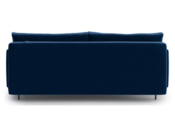 Sofa Nora z funkcją spania, Navy Blue Szerokość 204 cm Typ Gładkie Głębokość 96 cm Stała konstrukcja Kolor Granatowy