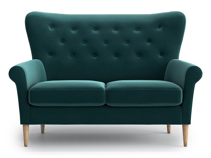 Sofa Amelie 2-osobowa, Jade Funkcje Bez dodatkowych funkcji Głębokość 85 cm Stała konstrukcja Szerokość 140 cm Kategoria Sofy i kanapy