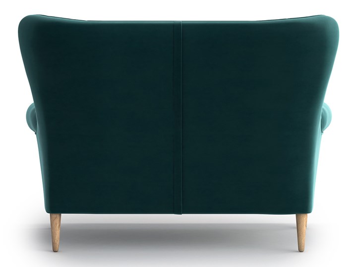 Sofa Amelie 2-osobowa, Jade Głębokość 85 cm Stała konstrukcja Szerokość 140 cm Boki Z bokami