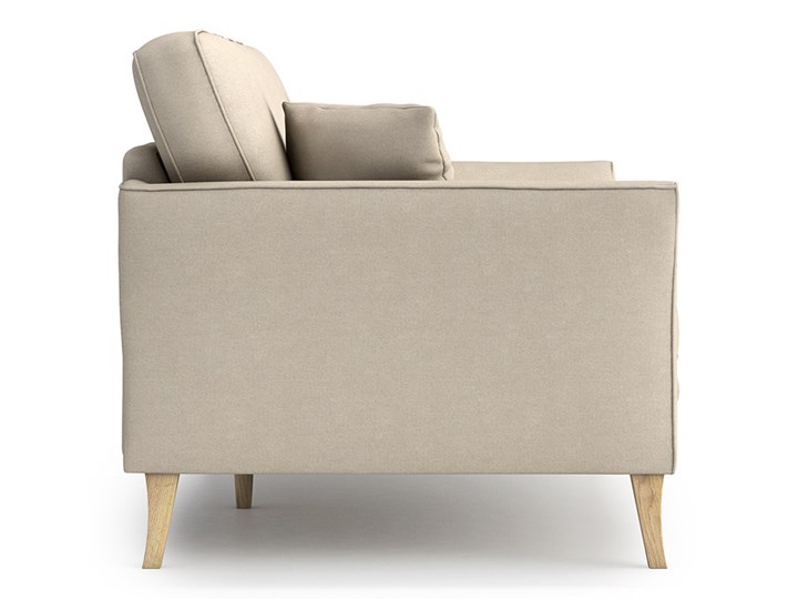 Sofa Juliett 2-osobowa, Nougat Szerokość 154 cm Stała konstrukcja Głębokość 90 cm Typ Gładkie