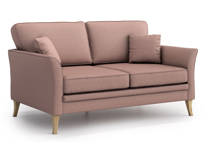 Sofa Juliett 2-osobowa, Marshmallow Głębokość 90 cm Szerokość 154 cm Kolor Różowy Materiał obicia Tkanina