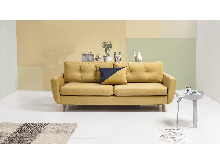 Sofa Harris z funkcją spania, Canary Szerokość 231 cm Stała konstrukcja Głębokość 92 cm Typ Gładkie