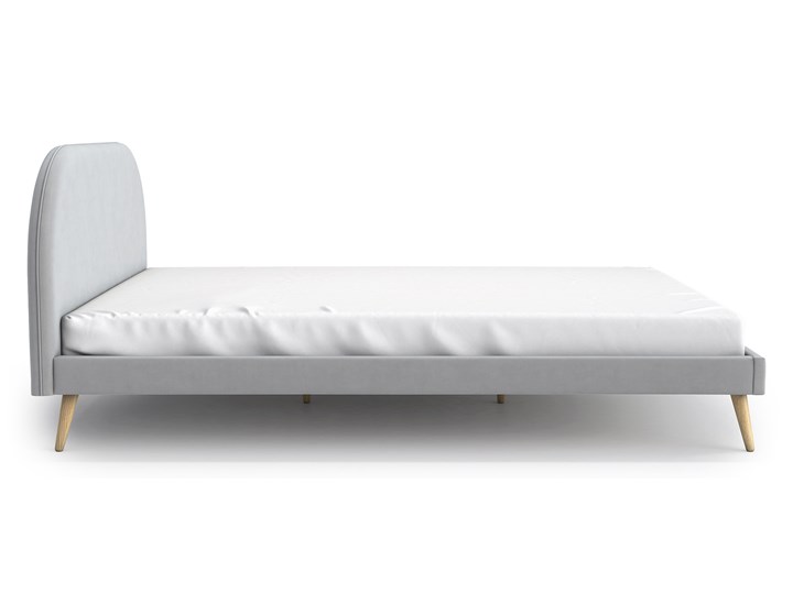 Łóżko Molly Double Bed, Aria Tkanina Styl Skandynawski Łóżko drewniane Rozmiar materaca 140x200 cm