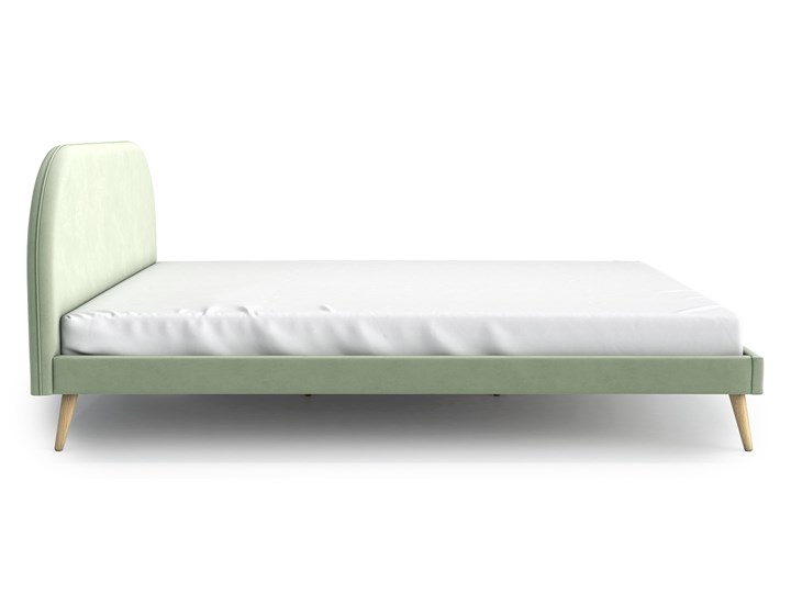 Łóżko Molly Queen Size, Pistachio Tkanina Łóżko tapicerowane Styl Skandynawski