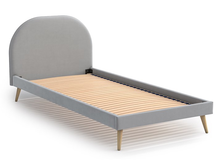 Łóżko Molly Single Bed, Aria Kategoria Łóżka do sypialni Tkanina Łóżko tapicerowane Kolor Szary
