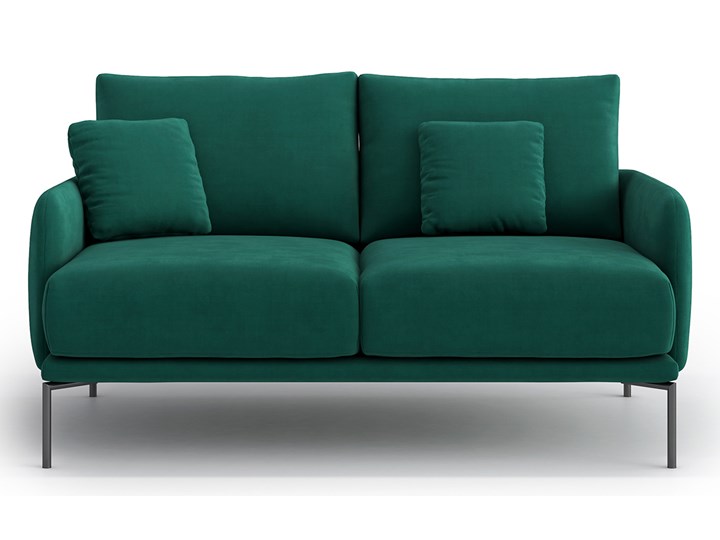 Sofa Ines 2 osobowa, Forest Velvet Głębokość 102 cm Szerokość 156 cm Stała konstrukcja Kolor Zielony