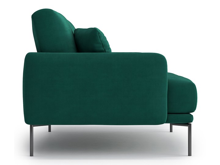 Sofa Ines 2 osobowa, Forest Velvet Stała konstrukcja Szerokość 156 cm Głębokość 102 cm Nóżki Na nóżkach