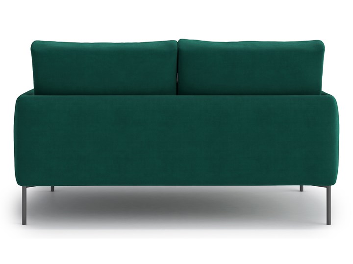Sofa Ines 2 osobowa, Forest Velvet Stała konstrukcja Szerokość 156 cm Głębokość 102 cm Kolor Zielony