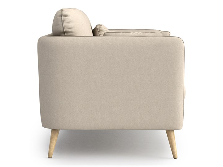 Sofa Clara 3-osobowa, Nougat Szerokość 210 cm Stała konstrukcja Głębokość 88 cm Funkcje Bez dodatkowych funkcji Kolor Beżowy
