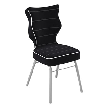 SELSEY Krzesło biurowe Solo czarne w tkaninie trudnopalnej rozmiar 3