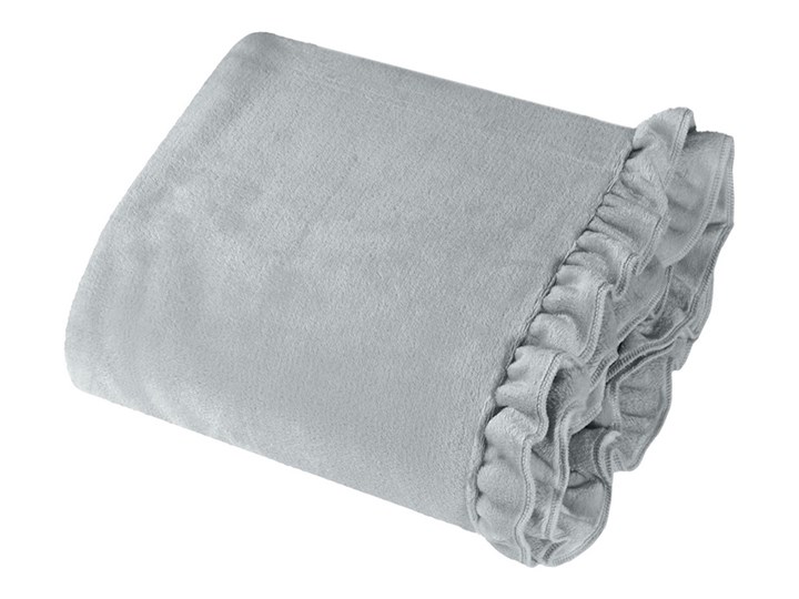 SELSEY Koc Tyrese 150x200 cm z falbanką Wzór Jednolity Poliester Mikrofibra Kategoria Koce i pledy