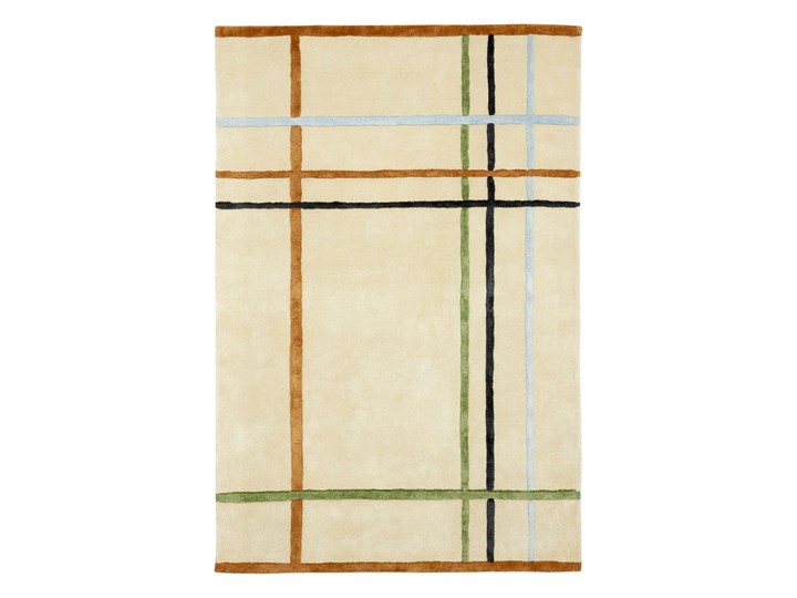 HUBSCH DYWAN GEOMERTIC BEAUTY Dywany Wiskoza Wełna Bawełna 120x180 cm Pomieszczenie Sypialnia