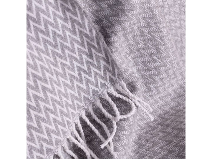 Pled Ibiza 140x200cm grey chevron, 140 x 200 cm Akryl Pomieszczenie Salon 140x200 cm 130x180 cm Bawełna Poliester Kategoria Koce i pledy