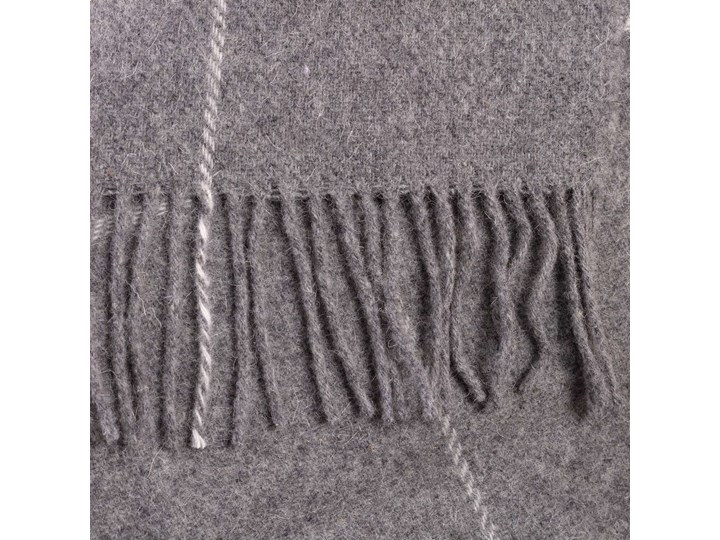 Pled Zelandia 140x200cm check grey, 140 x 200 cm Wełna 140x200 cm Pomieszczenie Salon