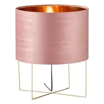 Różowa lampa stołowa Fischer & Honsel Aura, wys. 43 cm