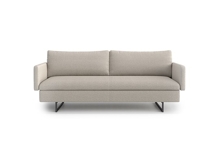 Sofa Juno 3-osobowa, Stone Szerokość 220 cm Stała konstrukcja Typ Gładkie Głębokość 90 cm Boki Z bokami