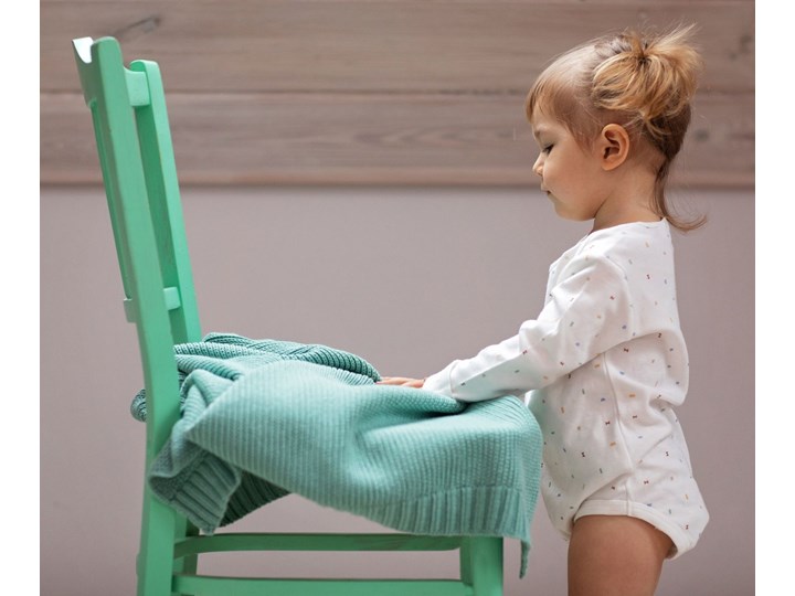 POOFI Kocyk tkany Classic Organic kolor: ciemny szary Bawełna Kategoria Koce i pledy