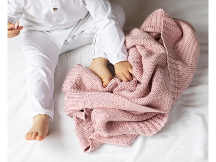 POOFI Kocyk tkany Classic Organic kolor: ciemny szary Bawełna Kategoria Koce i pledy