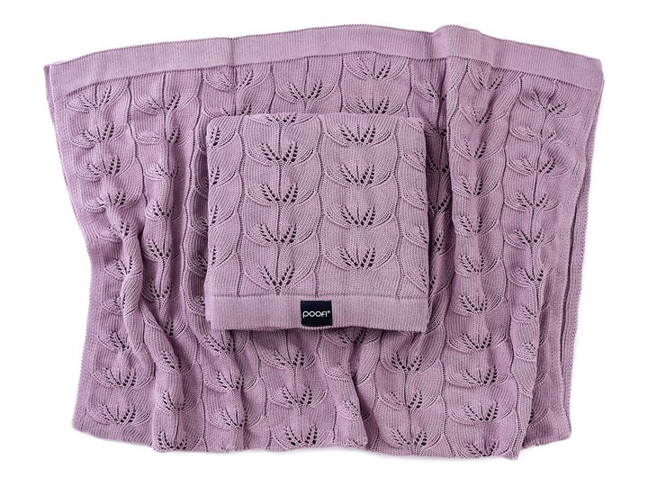 POOFI Kocyk bambusowy Milano kolor: fiołkowy Bawełna 80x100 cm Wiskoza Włókno bambusowe Kategoria Koce i pledy