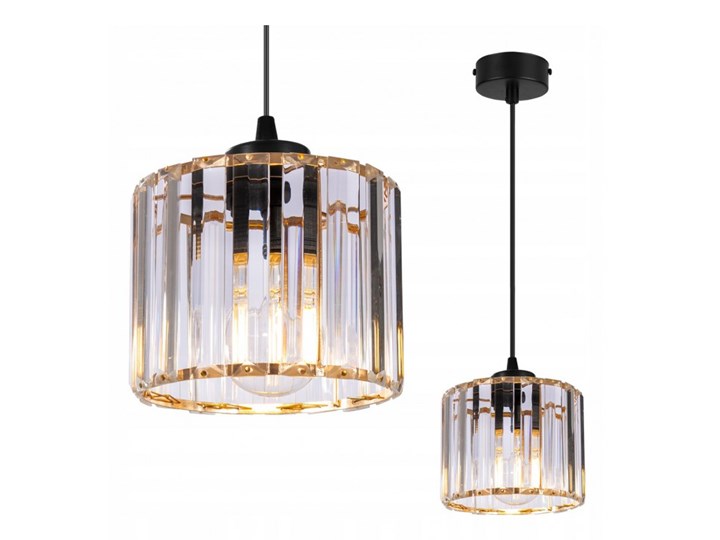 Regulowana Lampa Wisząca ze Szklanym Kloszem Metal Lampa z kloszem Szkło Kolor Szary