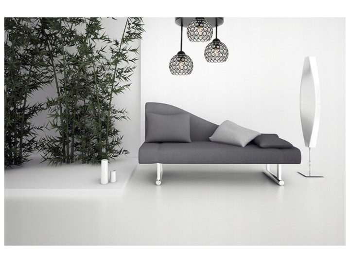Elegancka Lampa Wisząca z Dekoracyjnym Kloszem Metal Szkło Funkcje Brak dodatkowych funkcji Lampa z kloszem Ilość źródeł światła 3 źródła