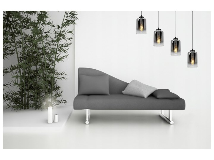 Zjawiskowa Regulowana Lampa w Stylu Industrialnym ze Szklanym Kloszem Lampa z kloszem Szkło Funkcje Brak dodatkowych funkcji