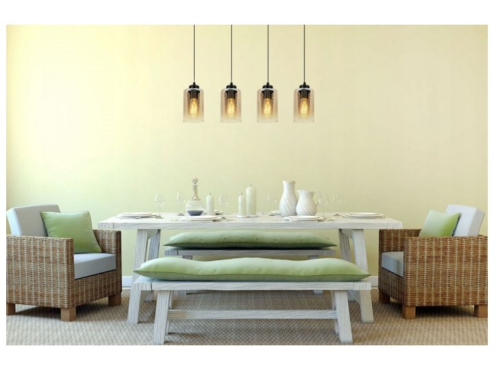 Zjawiskowa Regulowana Lampa w Stylu Industrialnym ze Szklanym Kloszem Lampa z kloszem Szkło Funkcje Brak dodatkowych funkcji